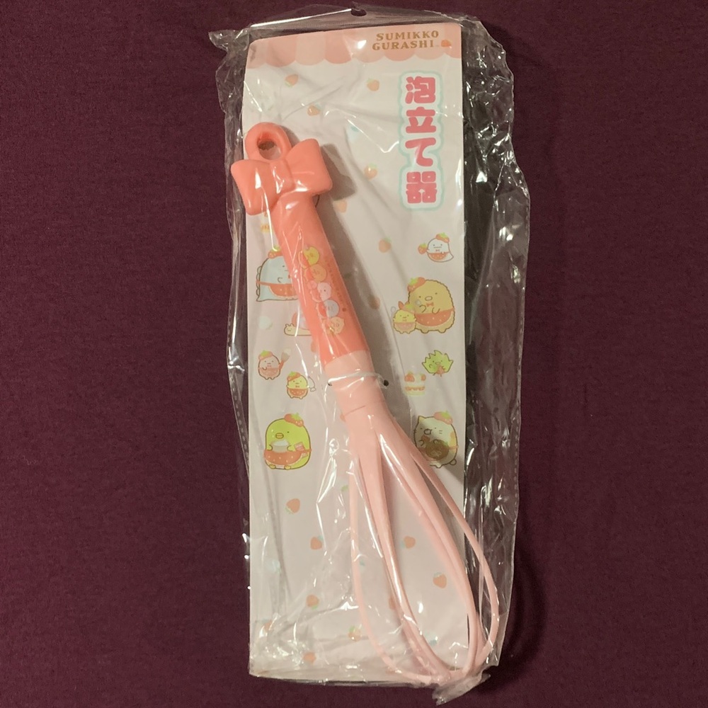 NWT Sumikko Gurashi Cooking Tools Whisk Pink Japanese